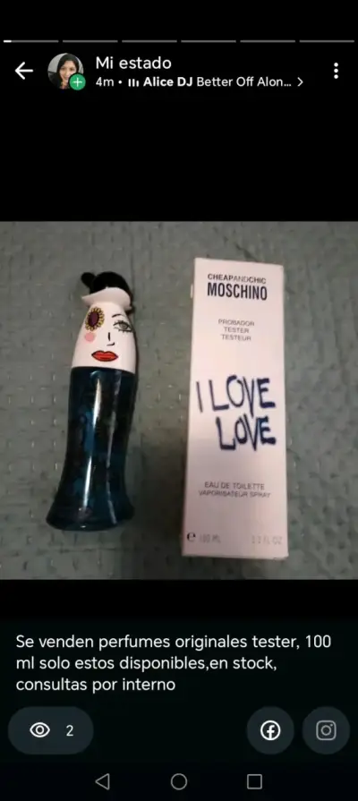 Perfume Moschino I Love Love 100ml - miniatura 1