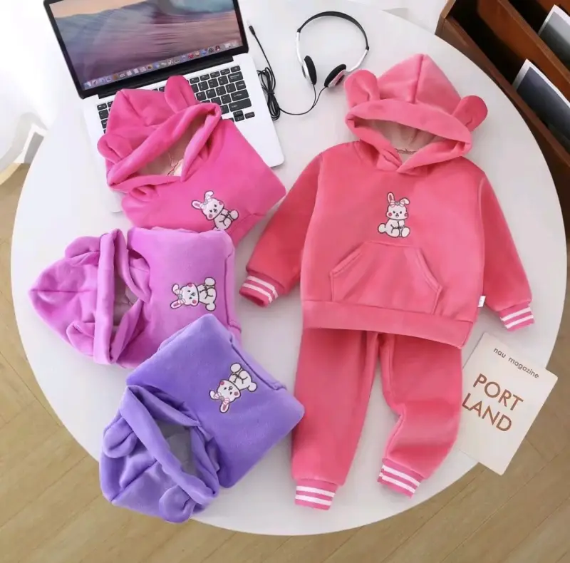 Conjunto forrado con chiporro para niña - 1