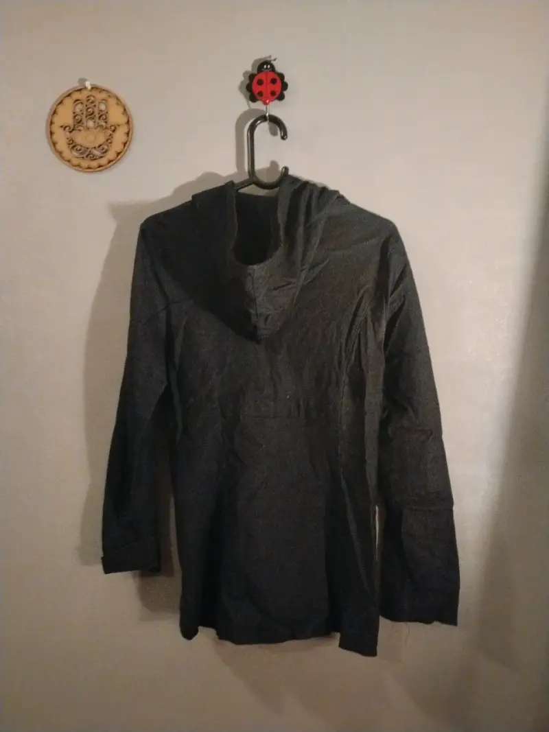 Chaqueta de mezclilla elásticada con capucha - 2