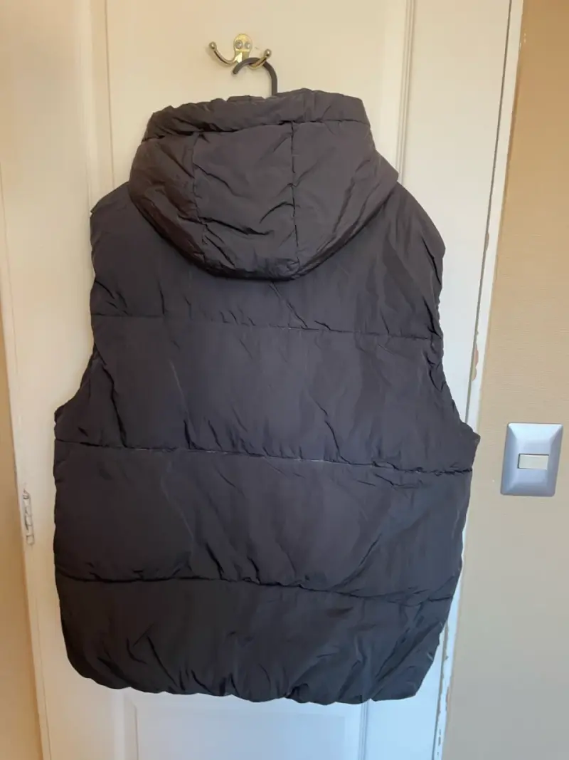 Parka sin mangas negro hombre xl - 2
