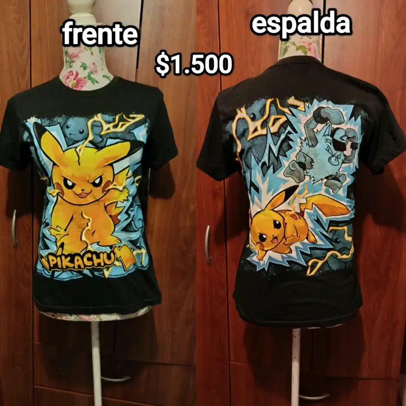Polera Pikachu estampada