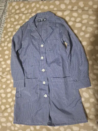 Delantal escolar azul - miniatura 1