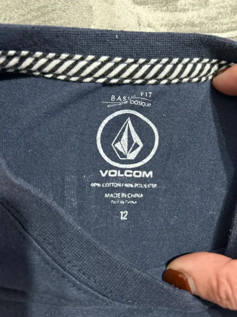 Polera azul estampada 1991 - 2