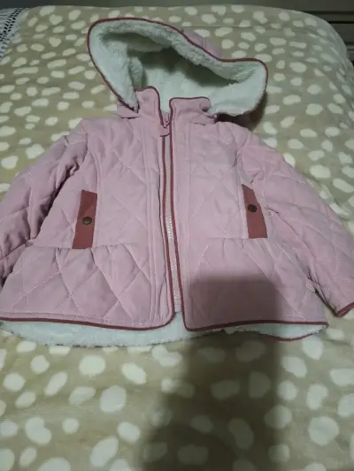 Chaqueta acolchada infantil rosa - miniatura 1