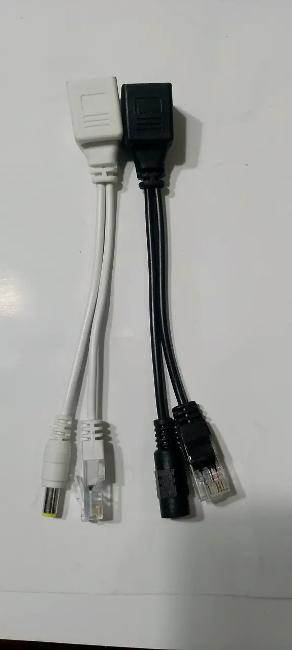 Cables adaptadores Ethernet a DC