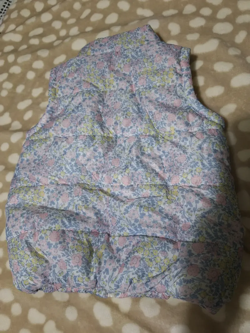 Casaca acolchado floral para niña - 2