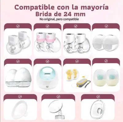 Insertos de brida para extractor de leche - miniatura 2