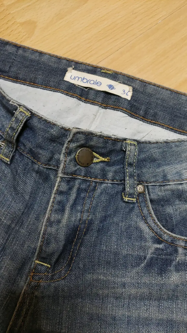 Jeans desgastados azul oscuro - 2