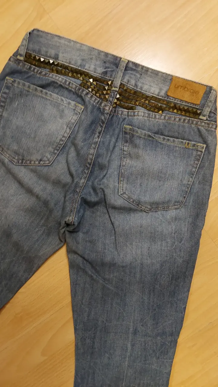 Jeans desgastados azul oscuro - 3