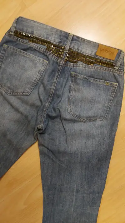 Jeans desgastados azul oscuro - miniatura 3