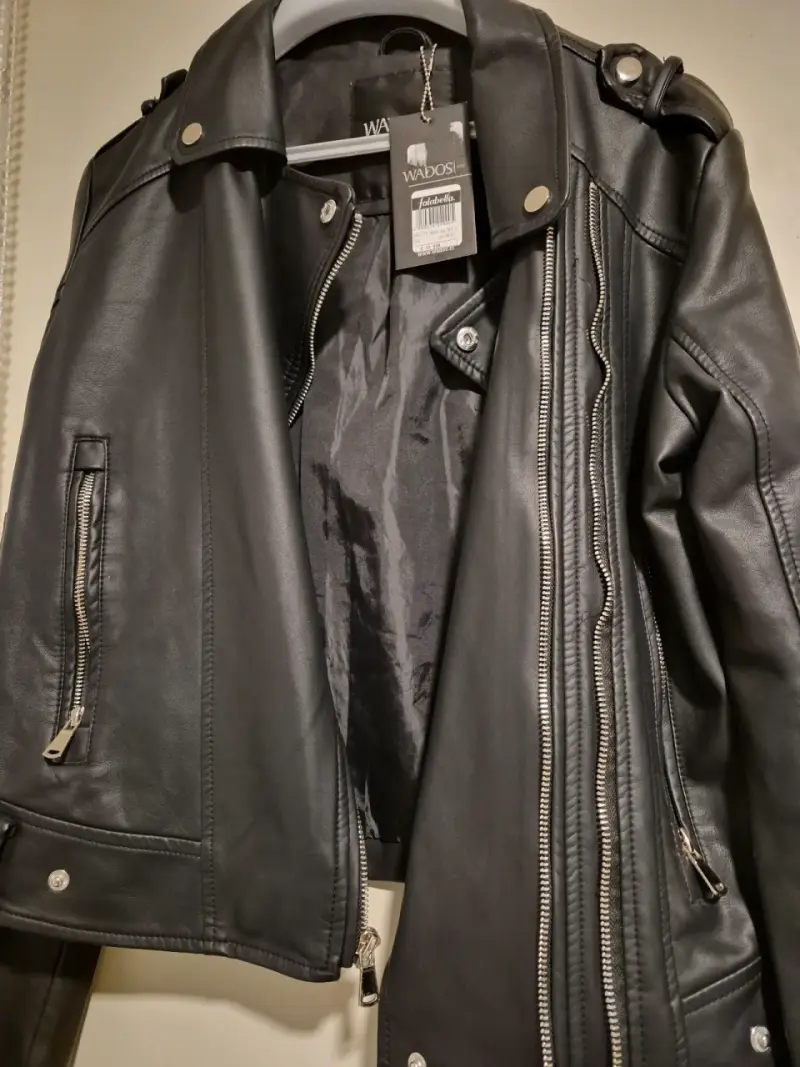 Chaqueta de esocuero negra Wados - 2