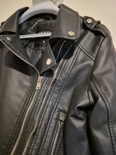 Chaqueta de esocuero negra Wados - miniatura 3