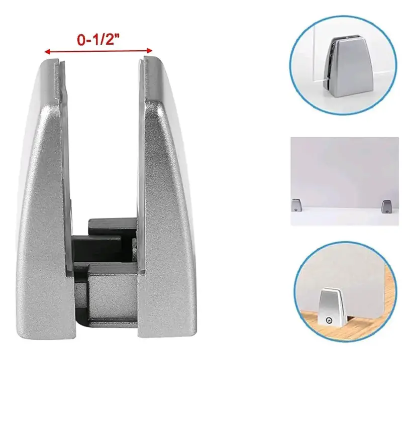 Soporte Escuadra Sujetador Vidrio Madera 6-12mm - 6