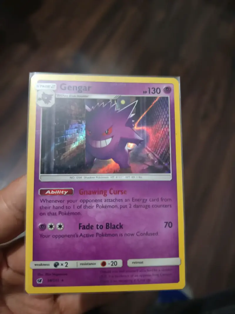 Carta Pokémon Gengar holográfica - 1