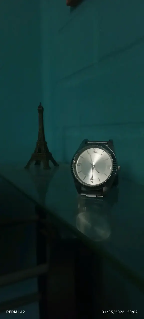 Reloj de pulsera plateado