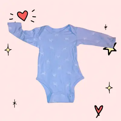 Pack 6 Bodys bebé estampado lazos, talla 3-6 meses - miniatura 5