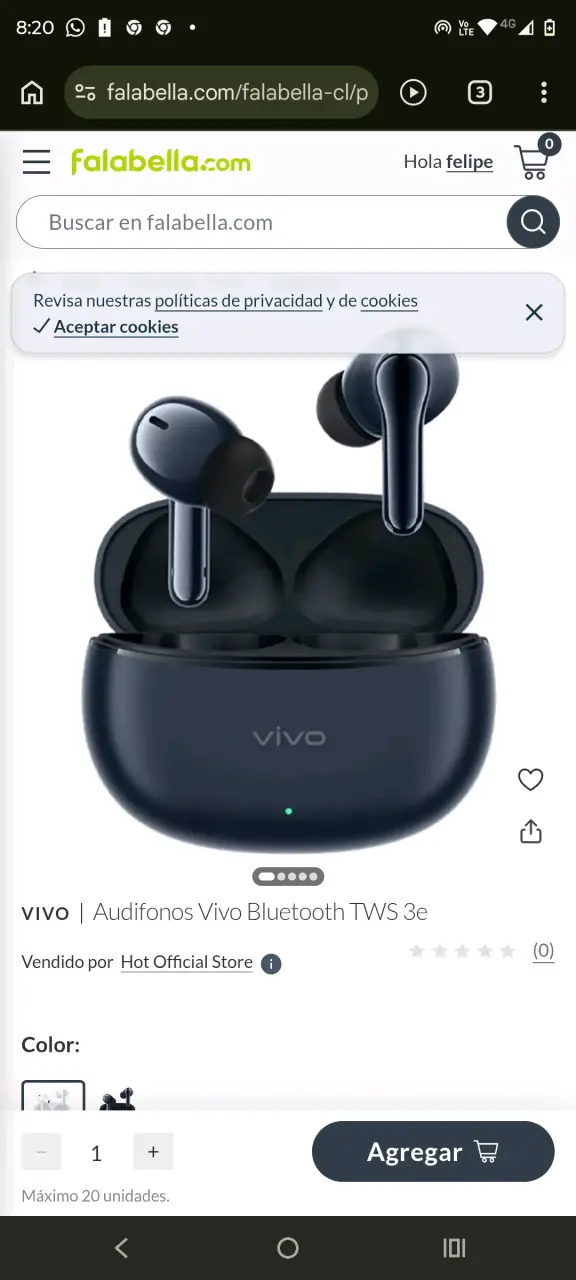 Audífonos Vivo True Wireless - 3