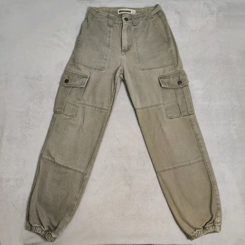 Lote 2 Pantalones cargo - Verde y Beige - 1