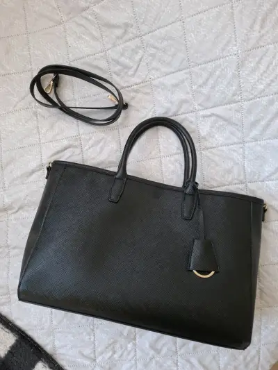 Cartera negra shopper H&M - miniatura 1