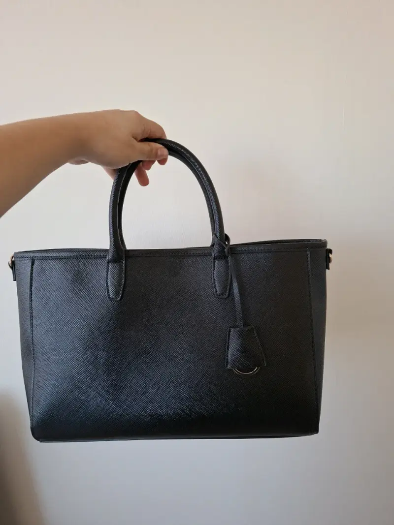 Cartera negra shopper H&M - 2