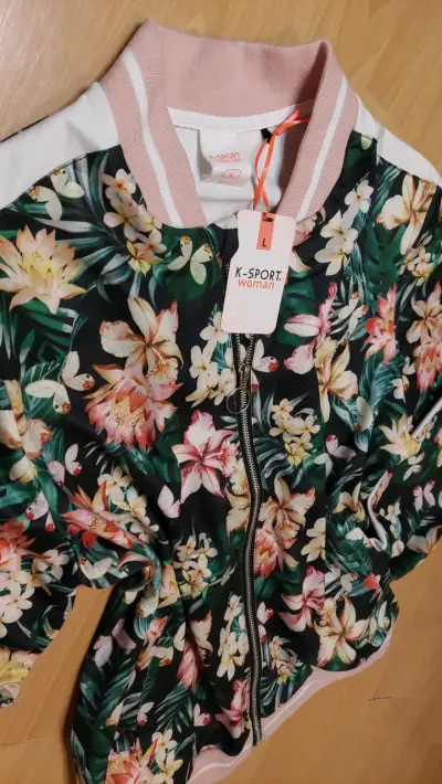 Chaqueta bomber floral mujer - miniatura 2