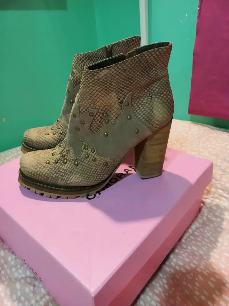 zapatos marca exótica 100% de cuero - 2