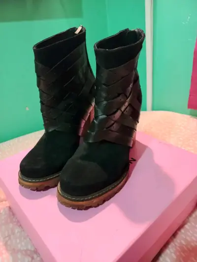 zapatos marca exótica 100% de cuero - miniatura 4