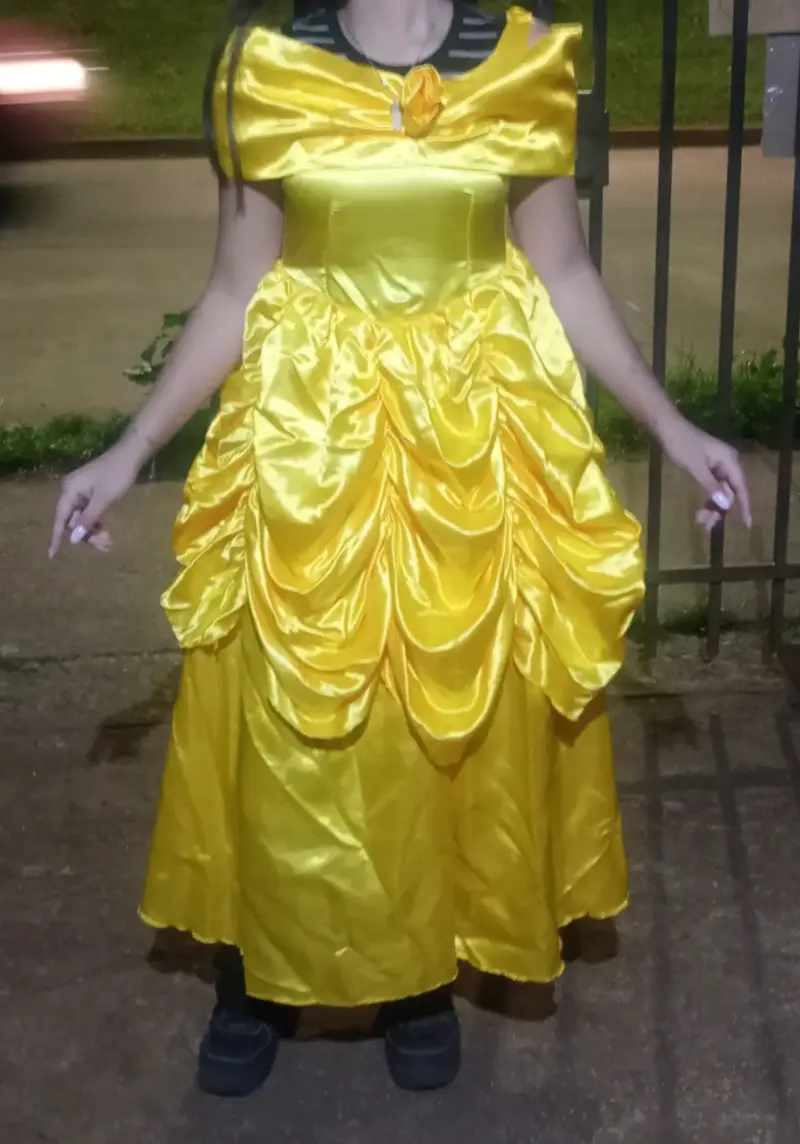 Vestido de princesa amarillo