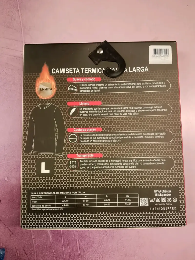 Polera Térmica - Primera Capa – Talla L 🔥 - 2