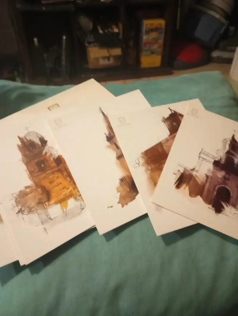 Set de Postales Ilustradas La Serena - Arte y Arqu - 2