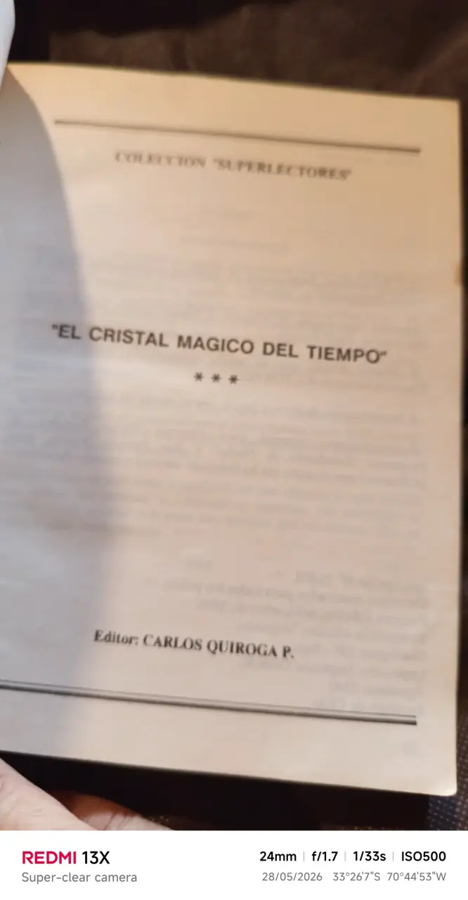 Libro" El Cristal Mágico del Tiempo" - 2
