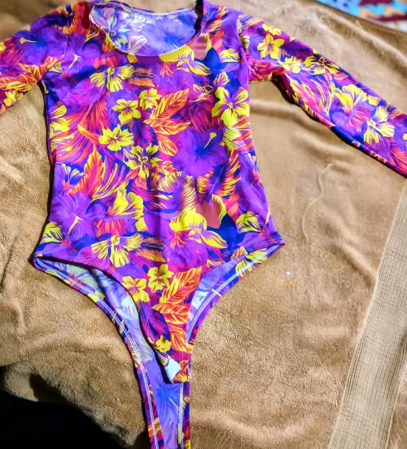 Body floral manga larga - 2