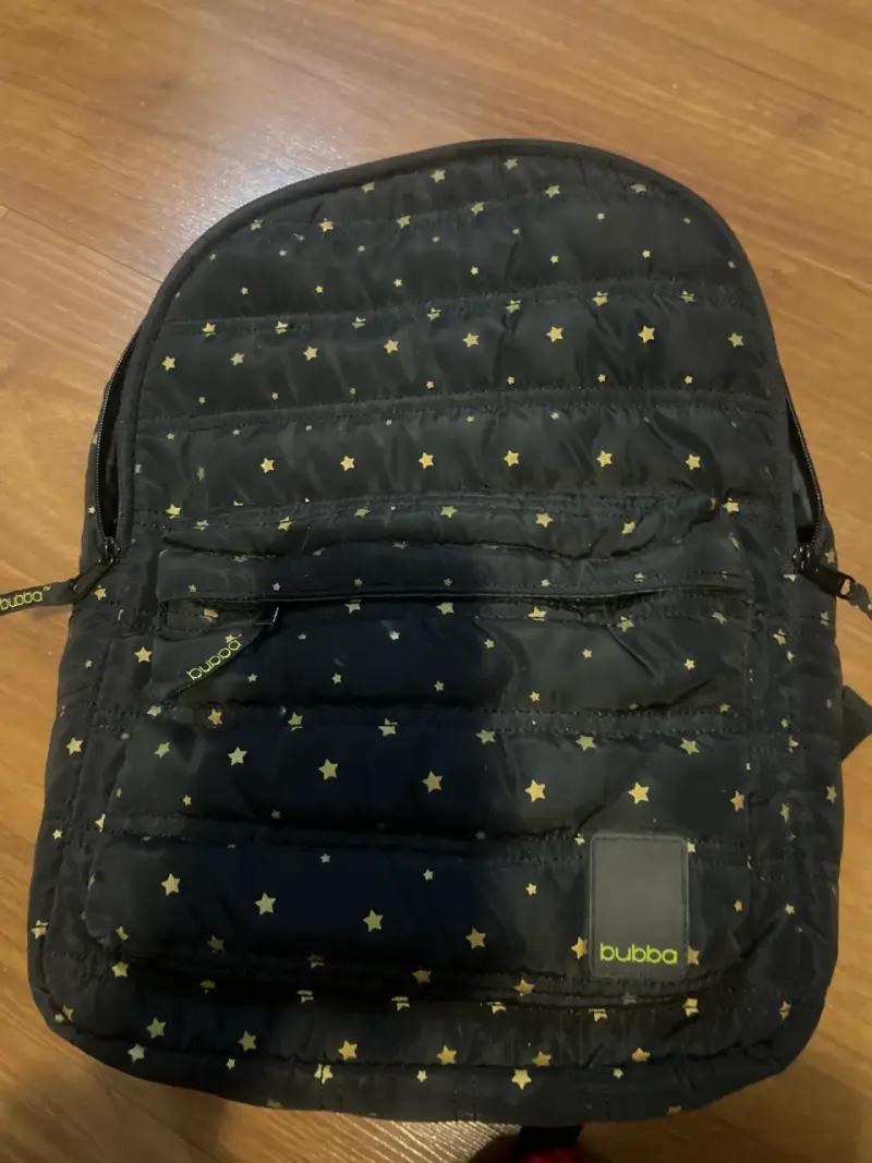 Mochila bubba negra con estrellas doradas - 1