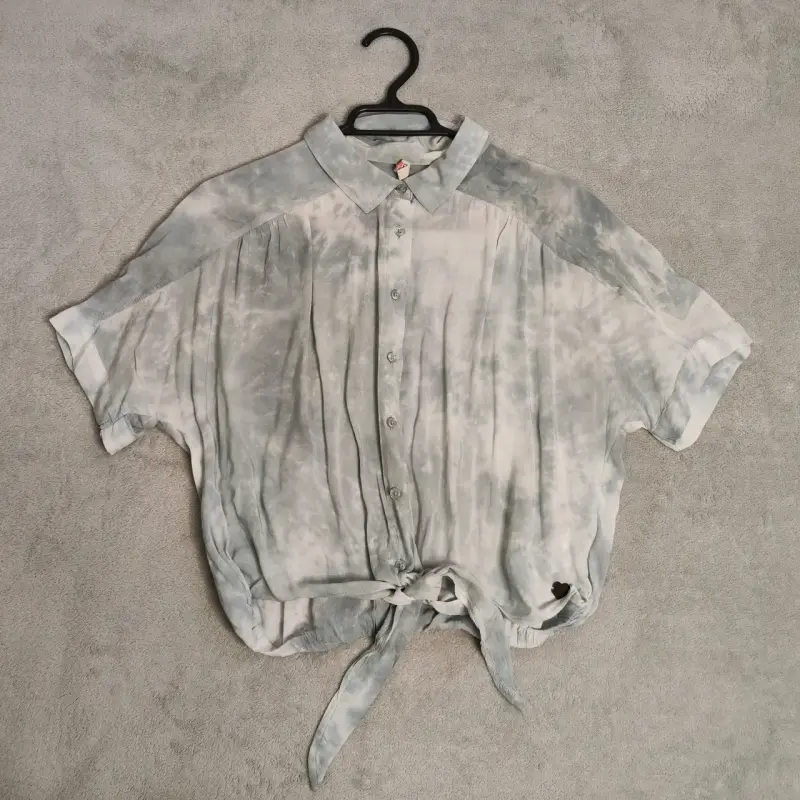Blusa tie-dye gris claro - 1