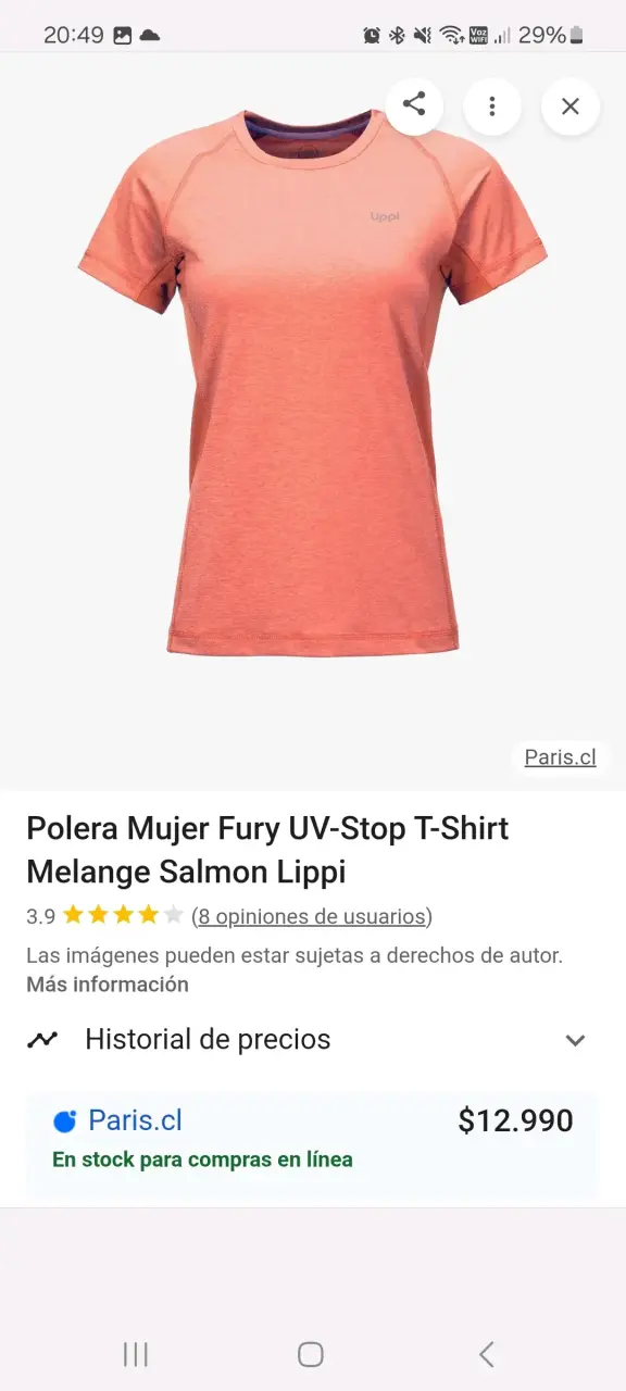 Polera deportiva azul Lippi - 4