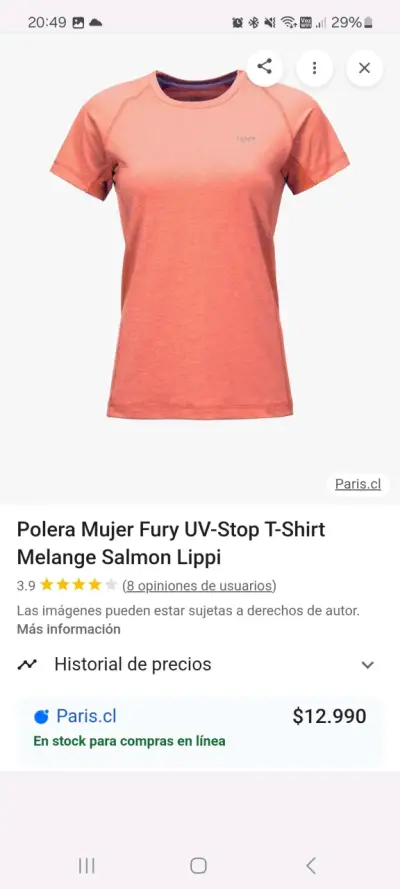 Polera deportiva azul Lippi - miniatura 4