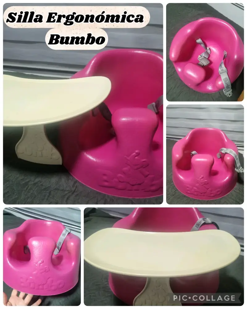 Asiento Bumbo rosa para bebé - 6
