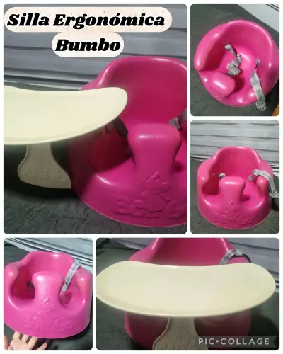 Asiento Bumbo rosa para bebé - miniatura 6