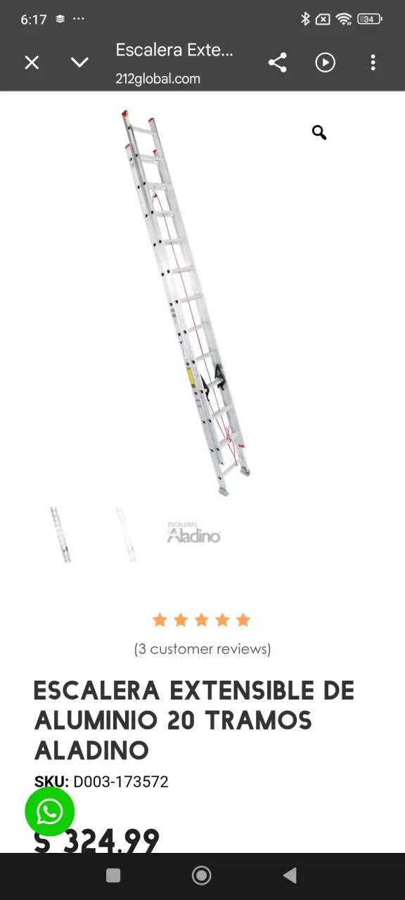 Escalera telescópica doble - 3