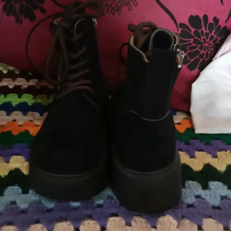 Botines negros de gamuza - 1