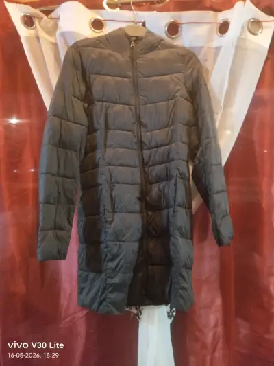 Parka acolchada negra - miniatura 1