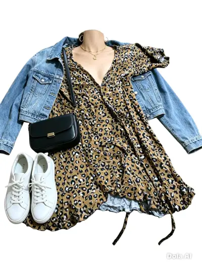 Vestido animal print combinalo con chaqueta - miniatura 1