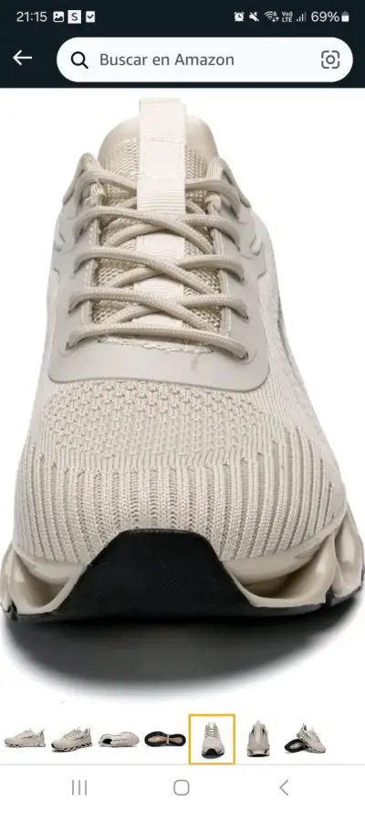 Zapatillas deportivas beige - miniatura 4
