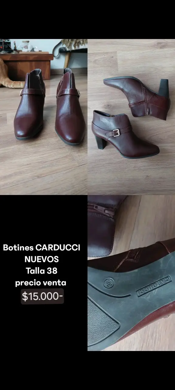 Botines Carducci marrones nuevos