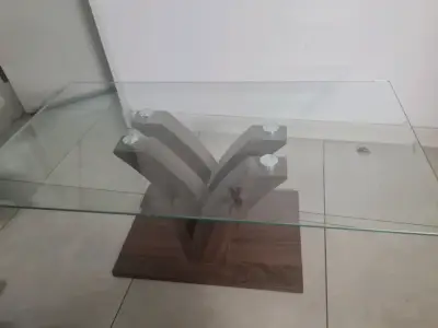 Mesa de centro vidrio moderna - miniatura 1