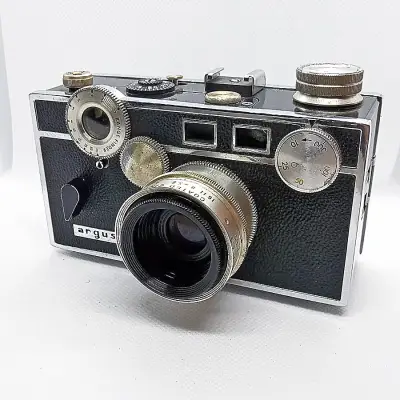 Cámara vintage Argus negra - miniatura 1