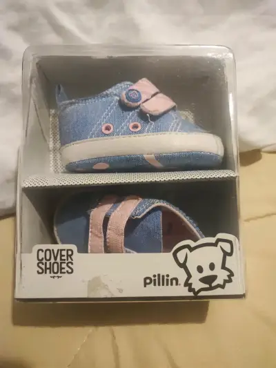 Zapatillas bebé azul y rosa - miniatura 5