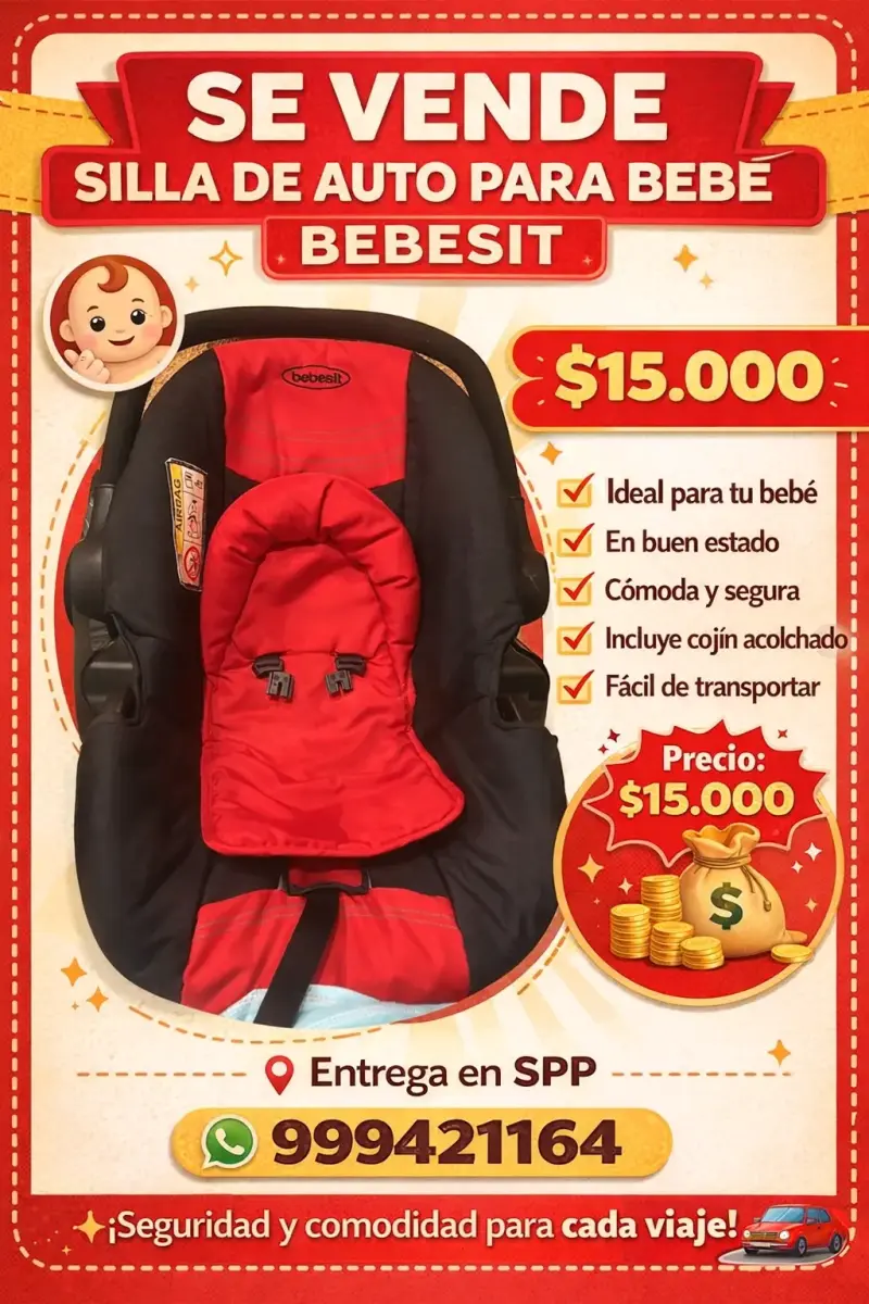 Silla de auto para bebé Bebesit - 1