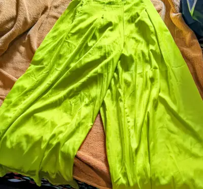 Pantalones anchos verde lima - miniatura 2