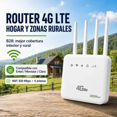 Router 4G Nuevo Homologado caja deteriorada - miniatura 2
